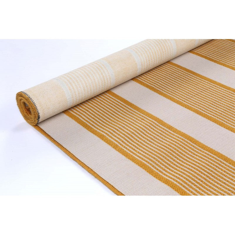 Miami Lemon Stripe Indoor Outdoor Rug