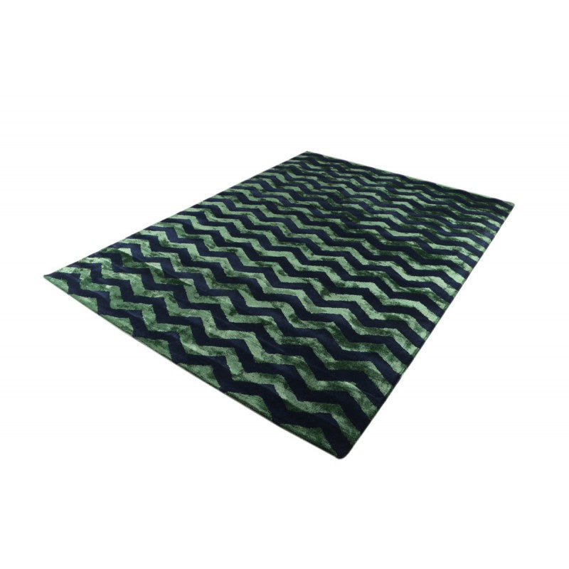 Artisan - Opulence Chevron Rug Green Blue