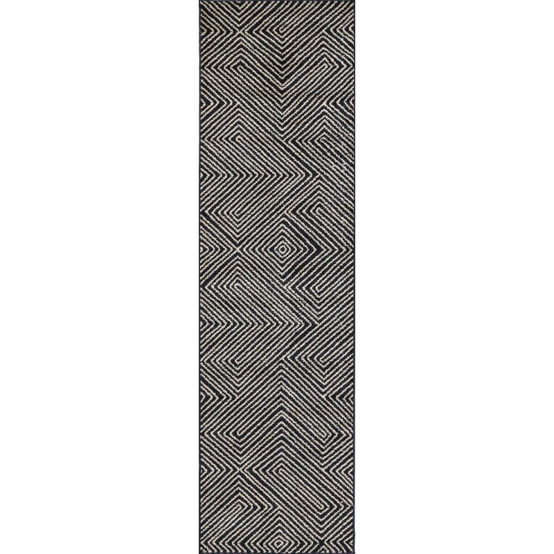 Primo Maze Black Rug