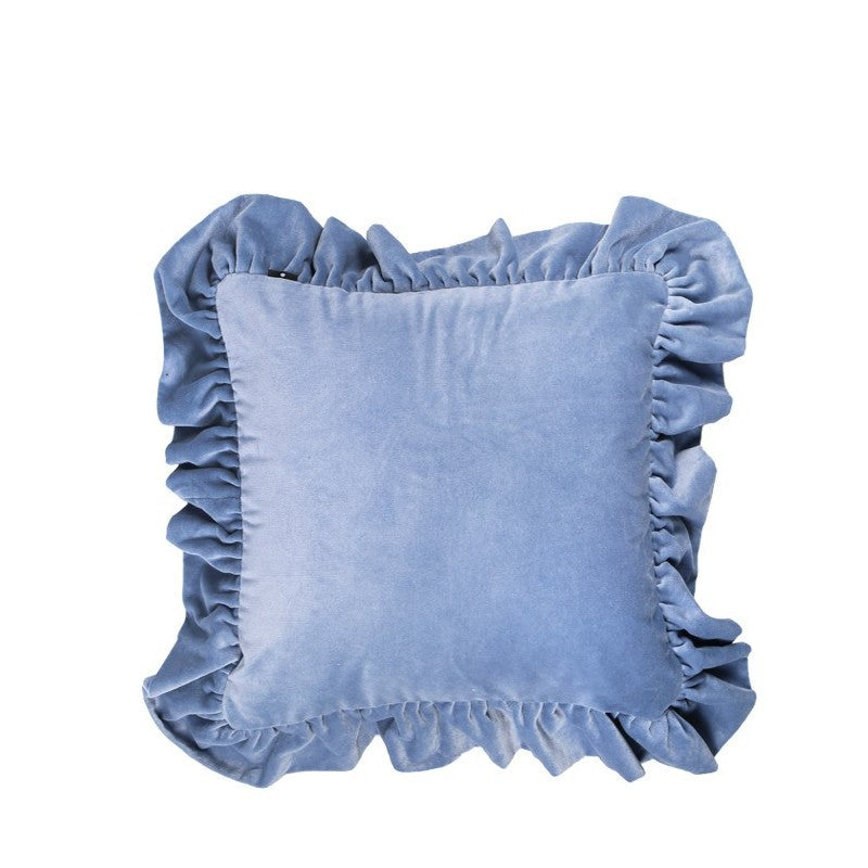 Ruffle Cushion Denim 50x50cm