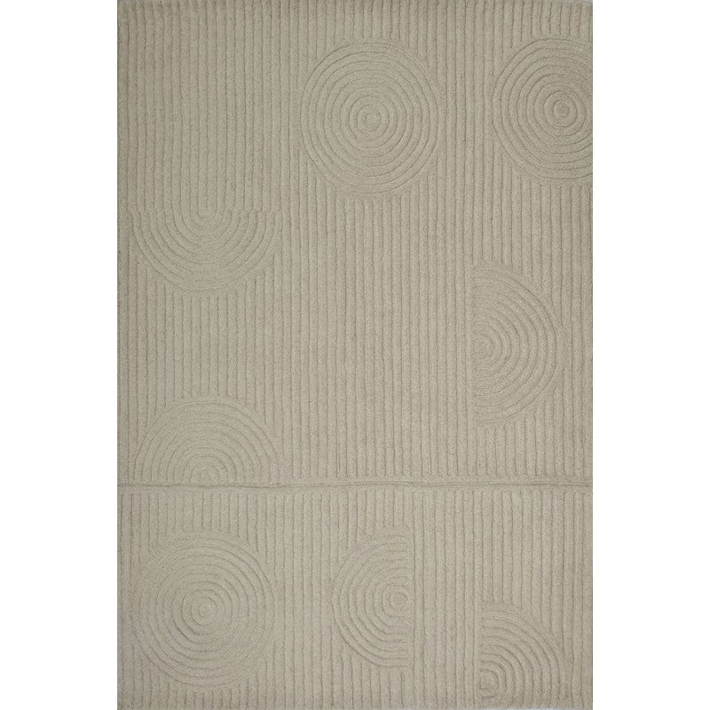 Zalia Halo Hand Tufted Rug Ivory