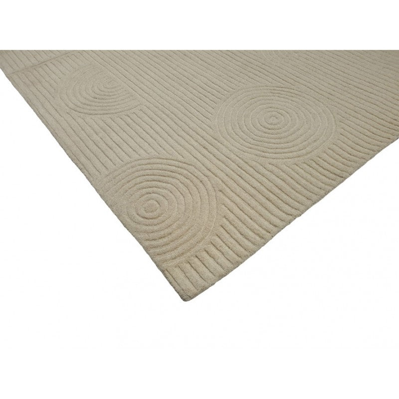 Zalia Halo Hand Tufted Rug Ivory