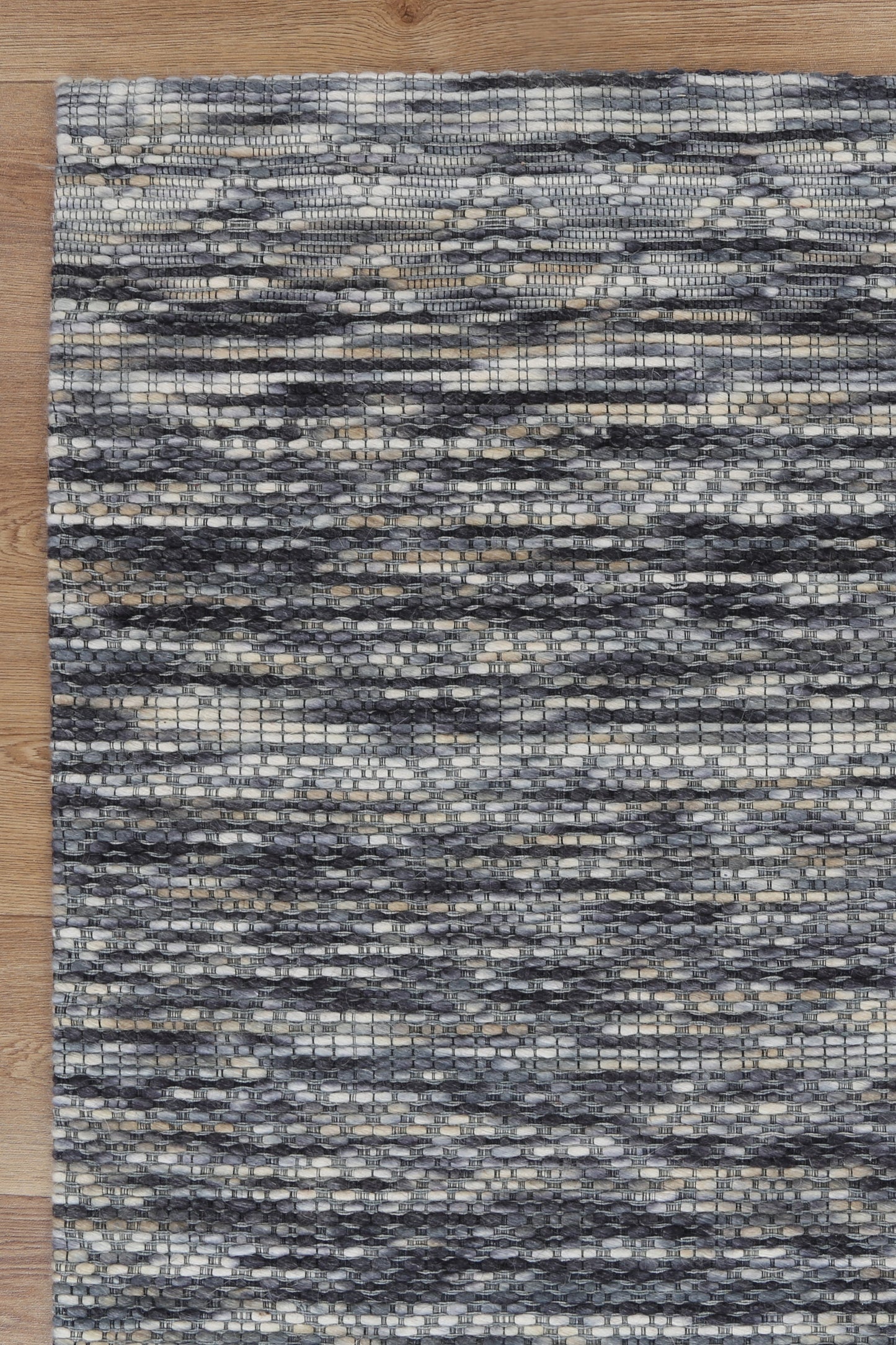 Wamberal Chevron Stone Wool Rug