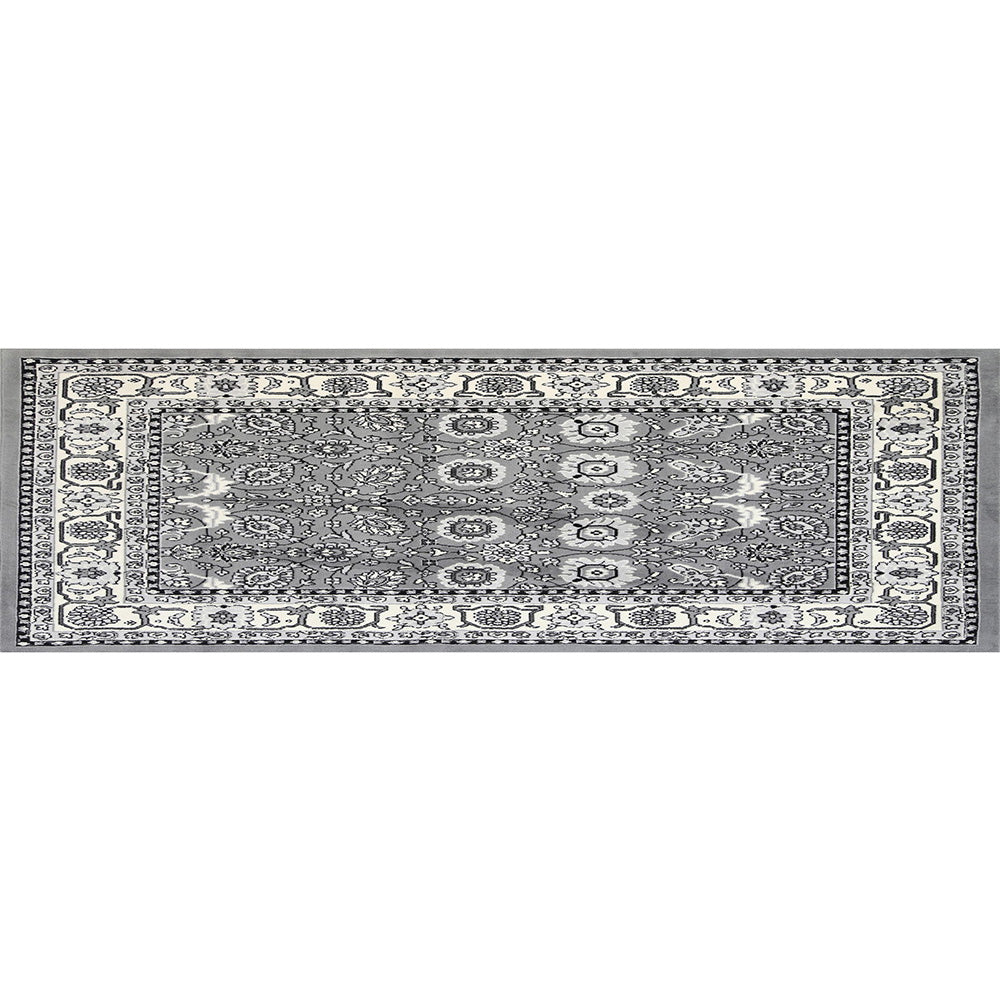 Grey Elise Classic Floral Rug