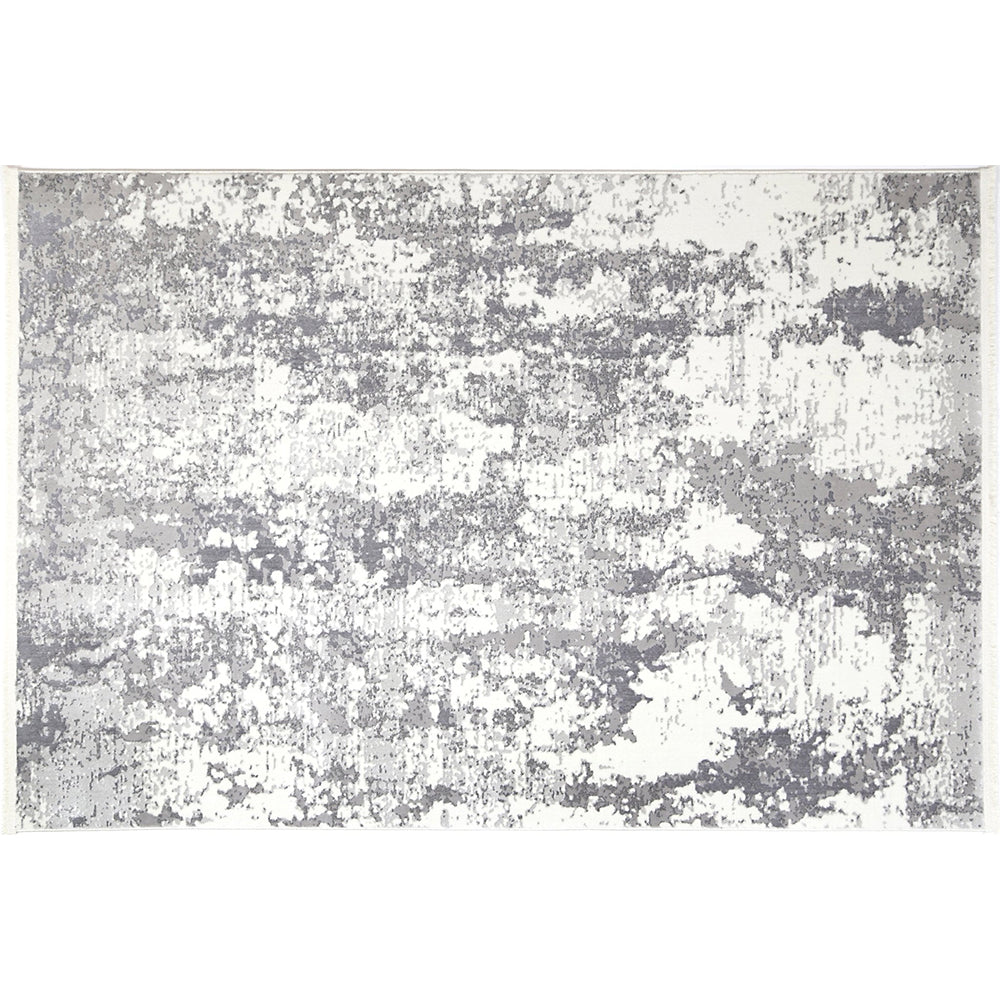 Grey Ash Abstract Rug