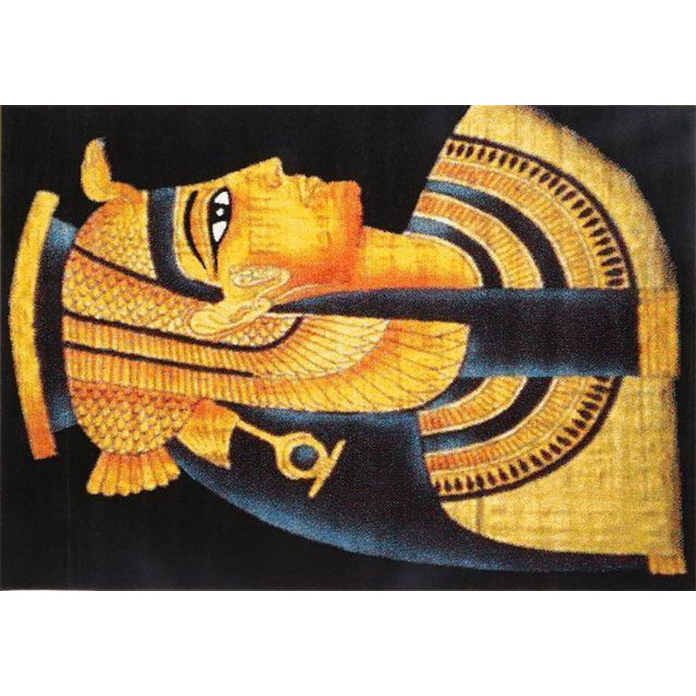 Black & Yellow Egyptian Pharaoh Rug