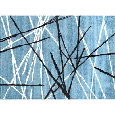 Blue Lines Pablo Abstract Rug