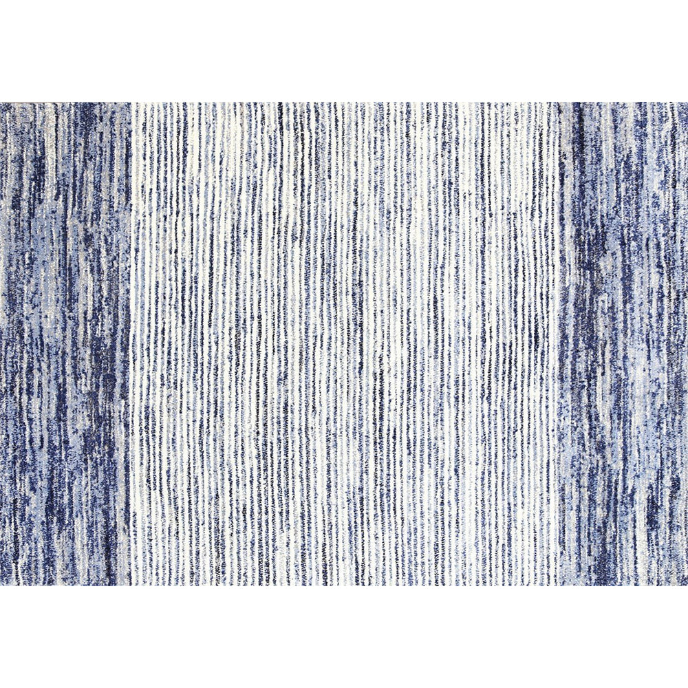 Blue Modern Hampton Power Loomed Rug