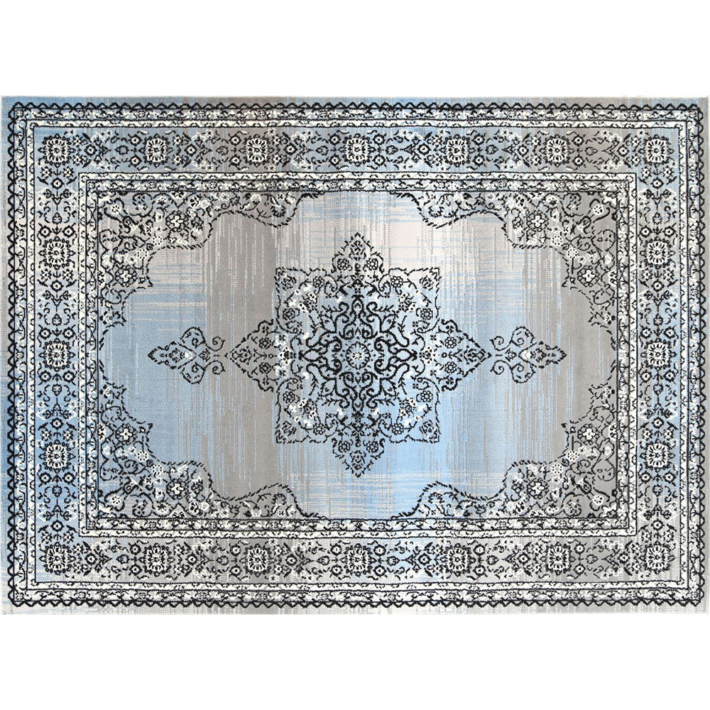 Blue & Charcoal Elise Ornate Rug