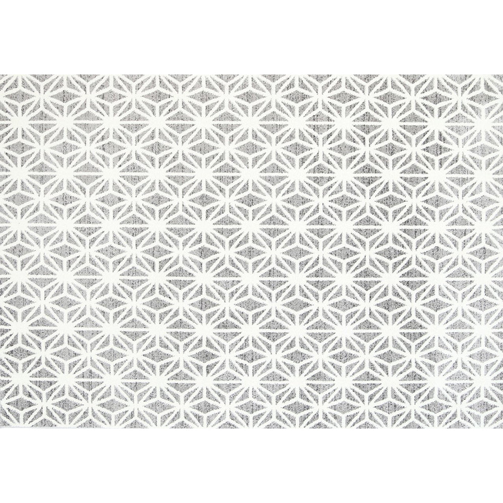 Grey Modern Web Power Loomed Rug