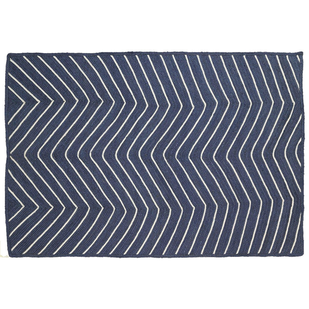 Navy Artisan Contemporary Rug