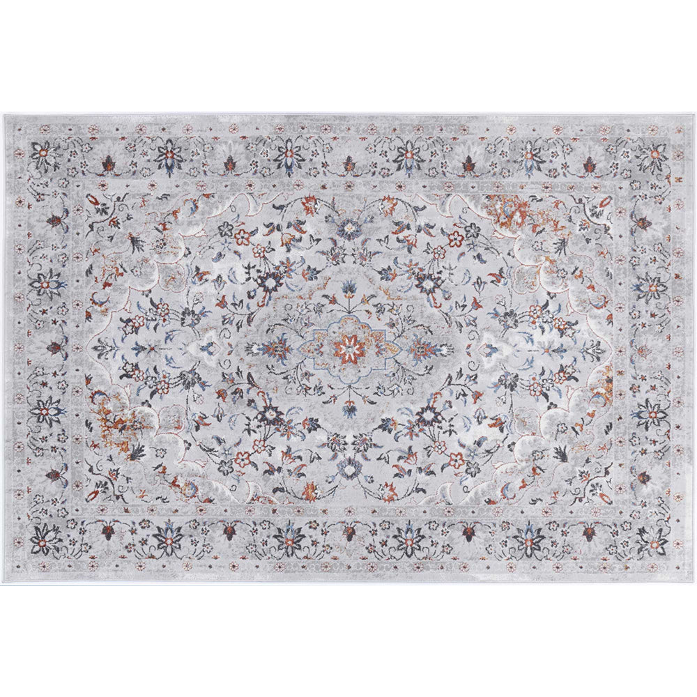 Isaiah Multi Grey Floral Traditional Rug