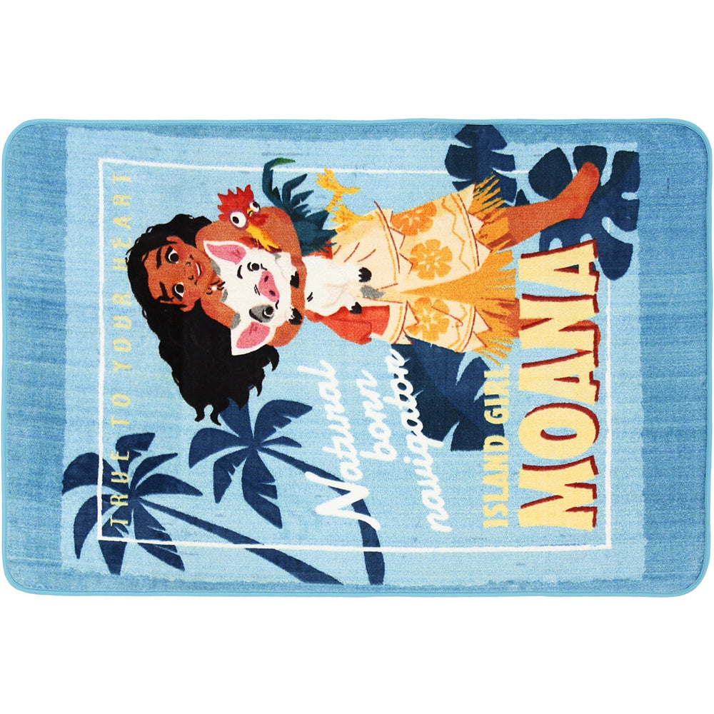 Moana Island Girl Licensed Kids Modern Floor Rug Play Mat 100x150cm