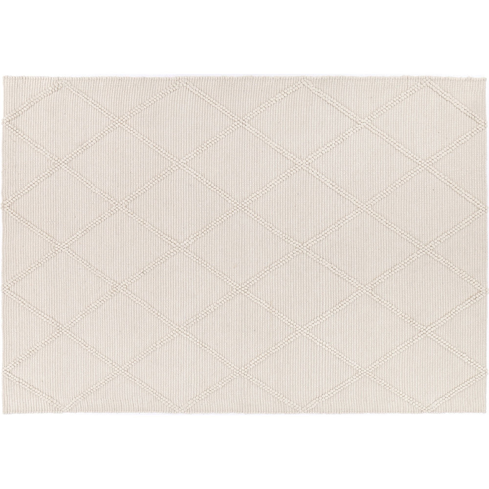 Cream Harsha Hand-Tufted Wool-Blend Rug