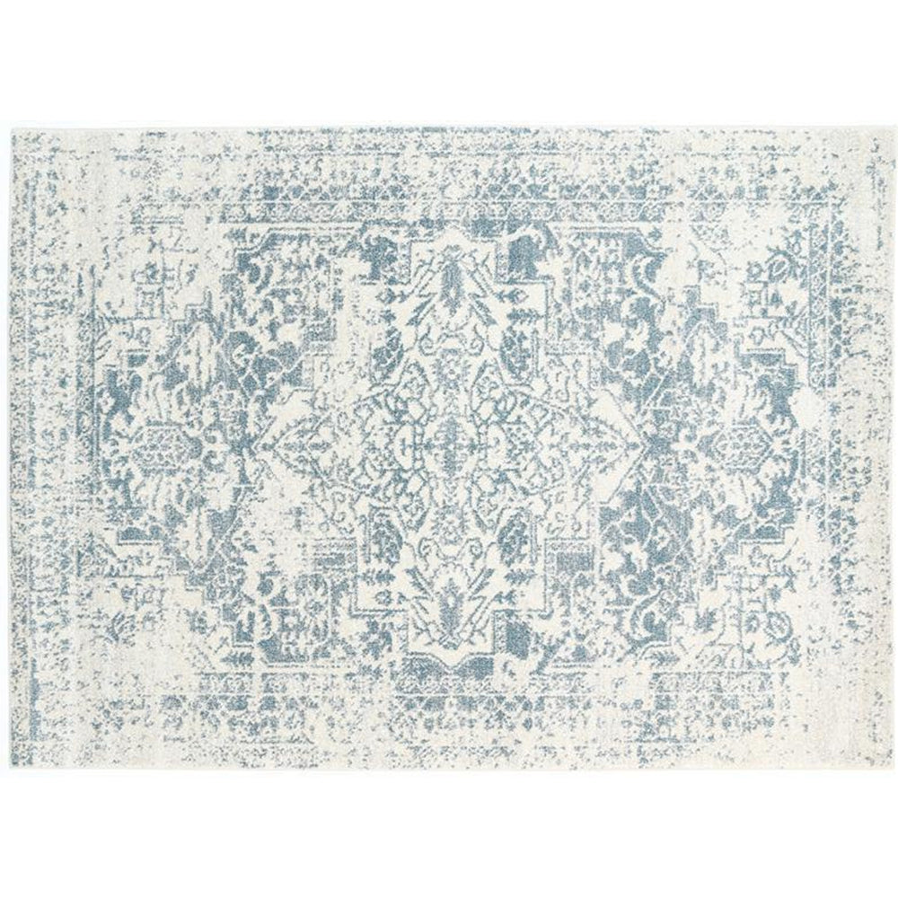 Turquoise Modern Notes Rug