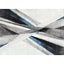 Silver & Blue Modern Cross Roads Power Loomed Rug