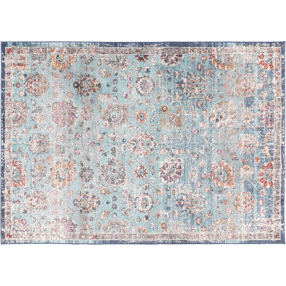 Ezra Multi Blue Traditional Rug