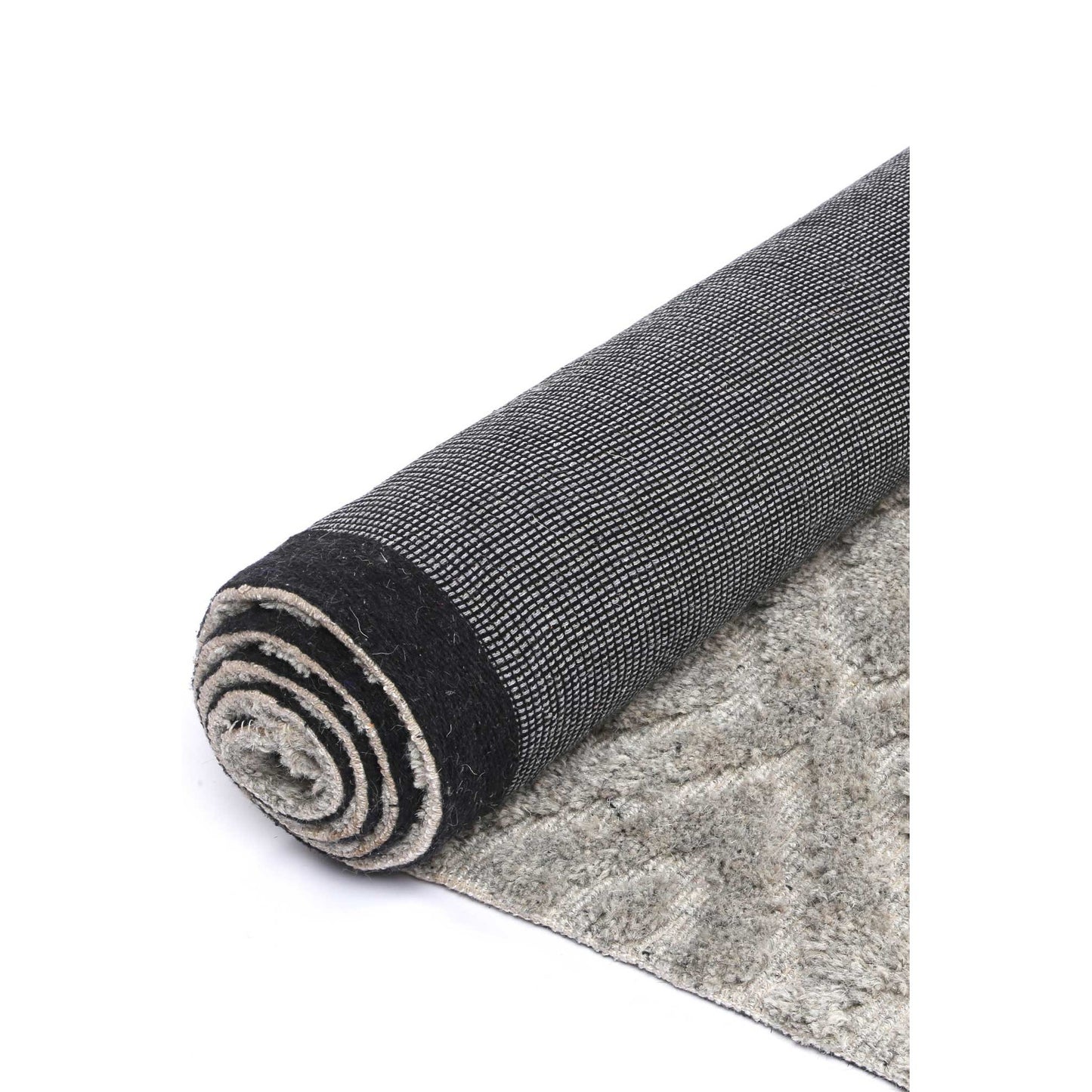 Goa No.04 Hand Tufted Modern Wool Rug, 330x240cm, Grey