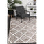 Kimberley Criss Cross Modern Rug, 330x240cm, Mocha