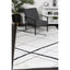 Kimberley Draft Line Modern Rug, 150x80cm, Charcoal / White