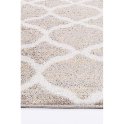 Kimberley Moroccan Trellis Modern Rug, 330x240cm, Latte