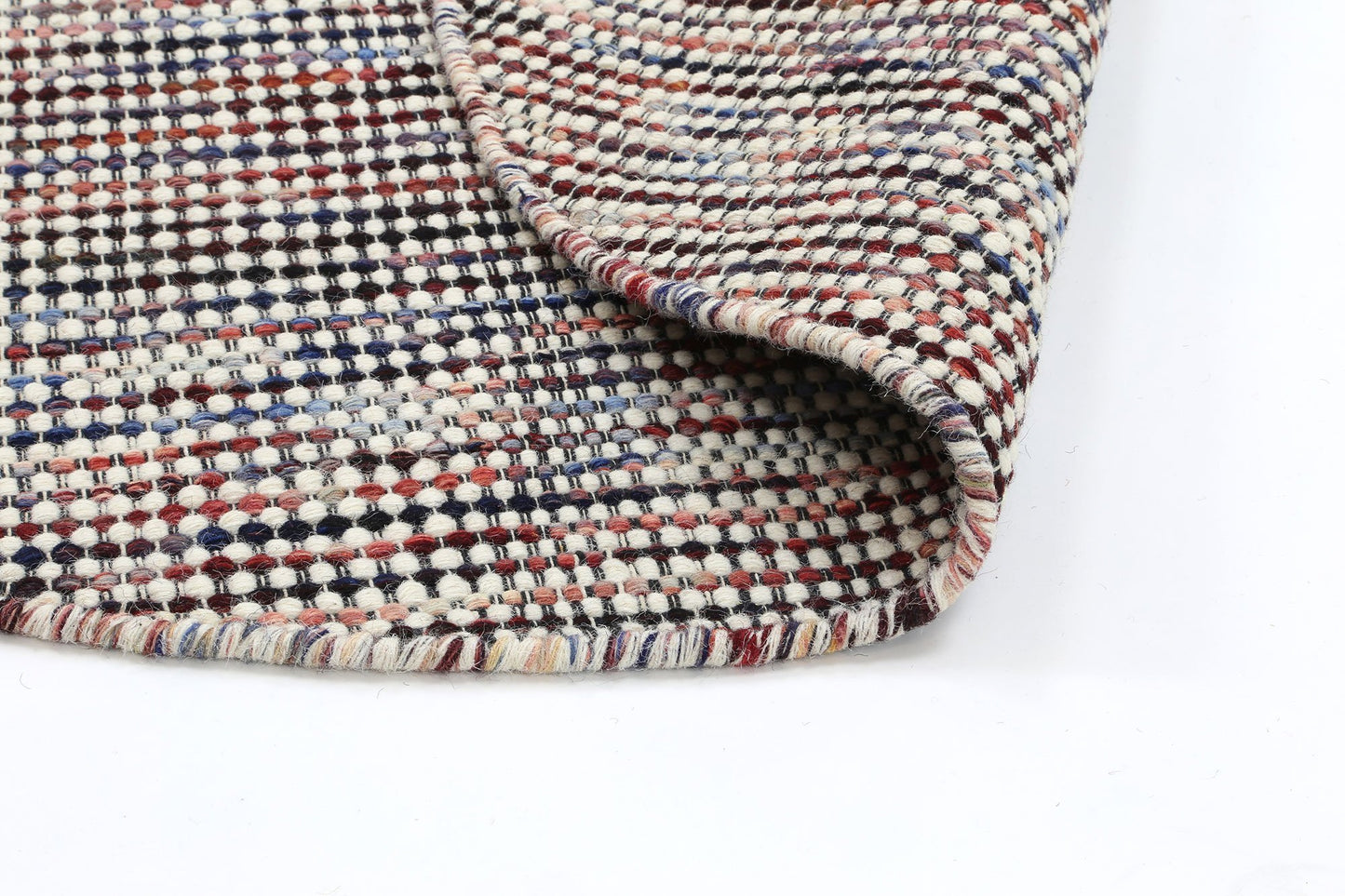 Scandi Multi Reversible Wool Round Rug