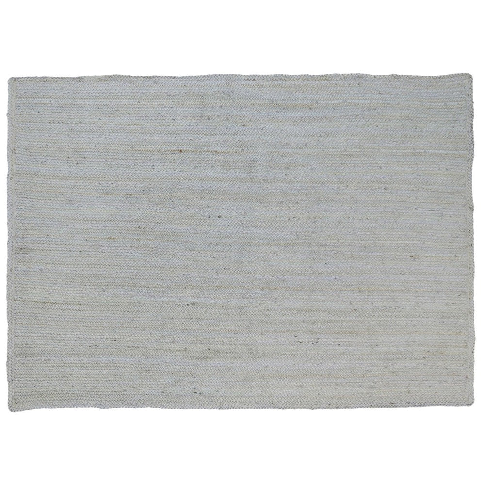 Organica Reversible Jute Rug, 240x330cm, Silver