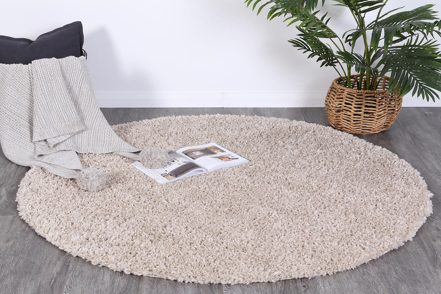 Beige Alpine Shag Rug - Nova Rugs