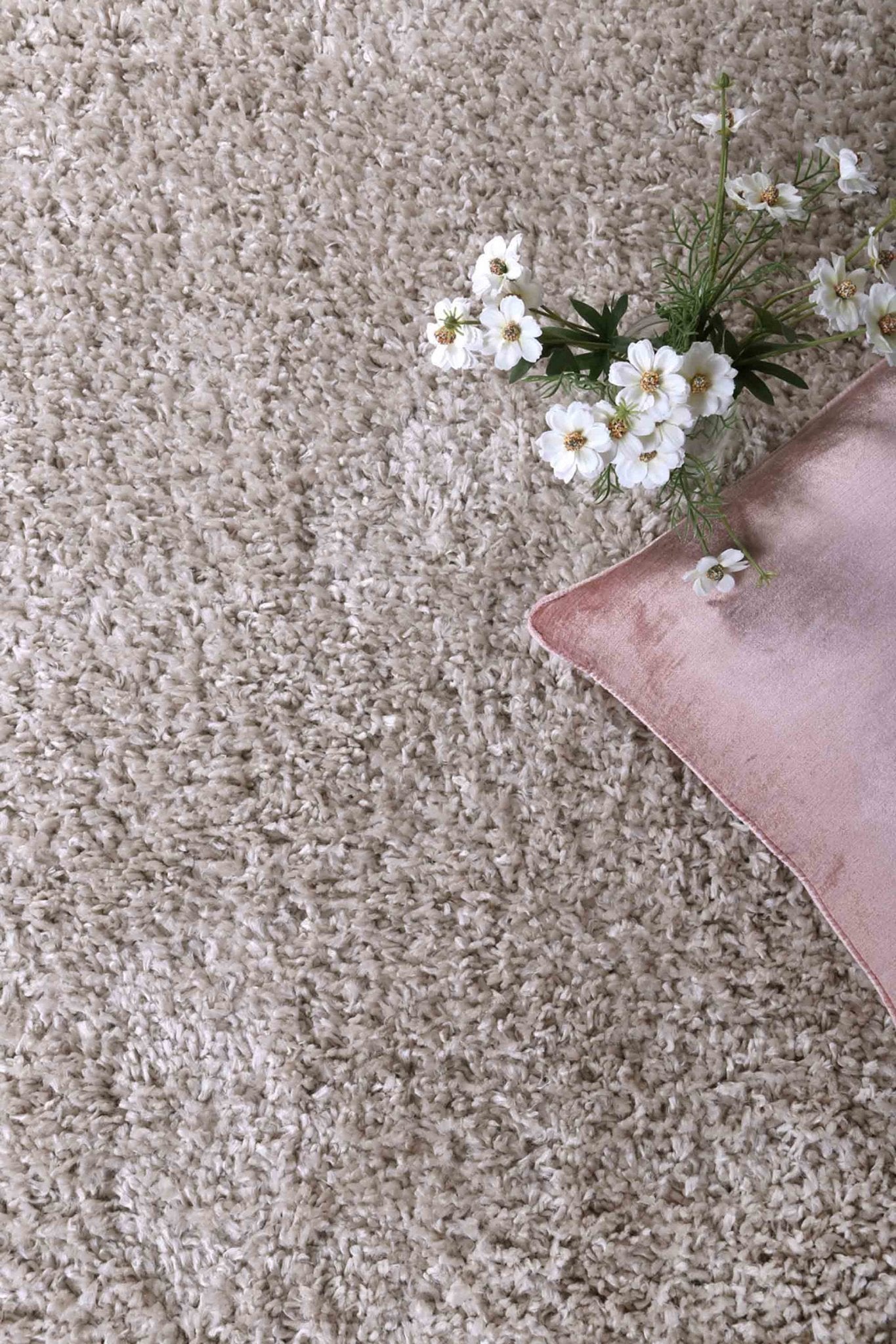 Beige Alpine Shag Rug - Nova Rugs