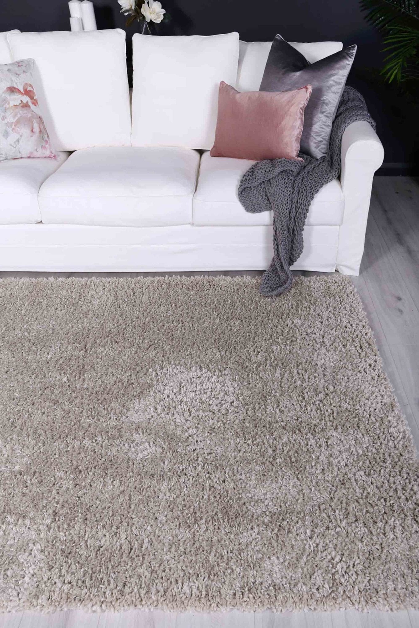 Beige Alpine Shag Rug - Nova Rugs