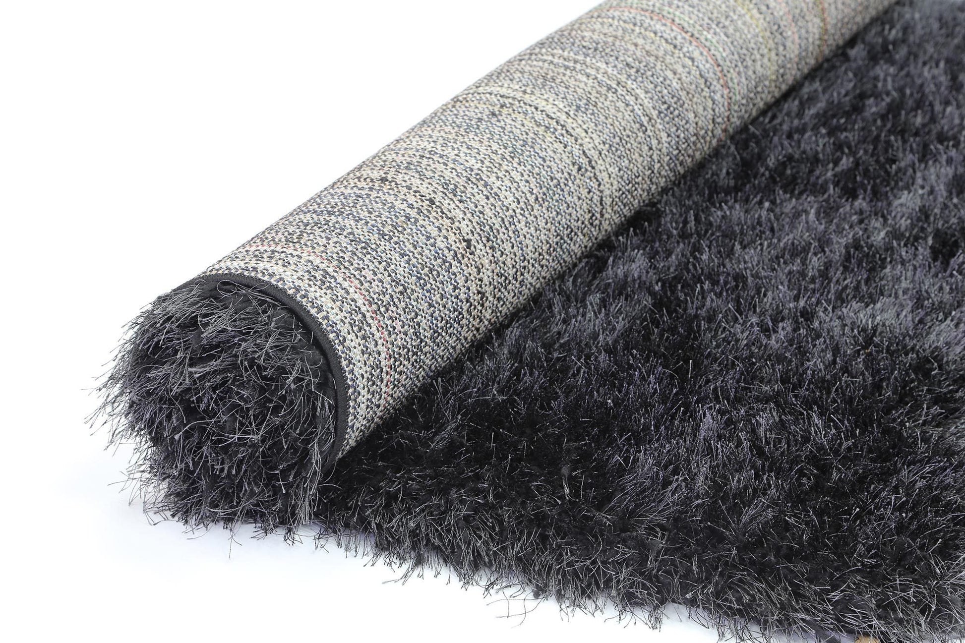 Black Evas Shag Rug - Nova Rugs