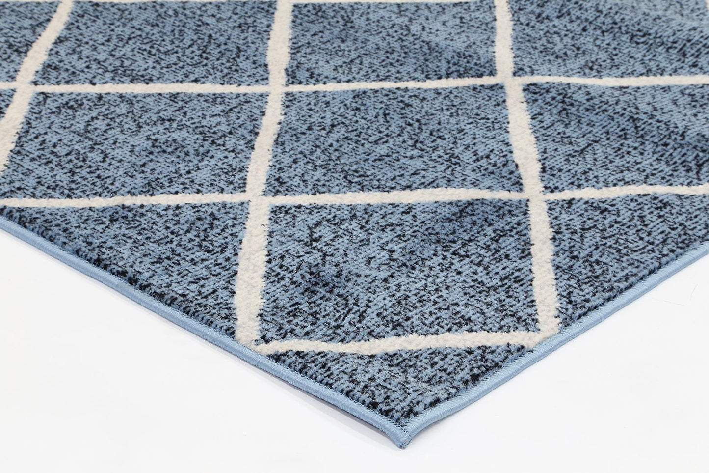 Blue Elise Trellis Rug - Nova Rugs