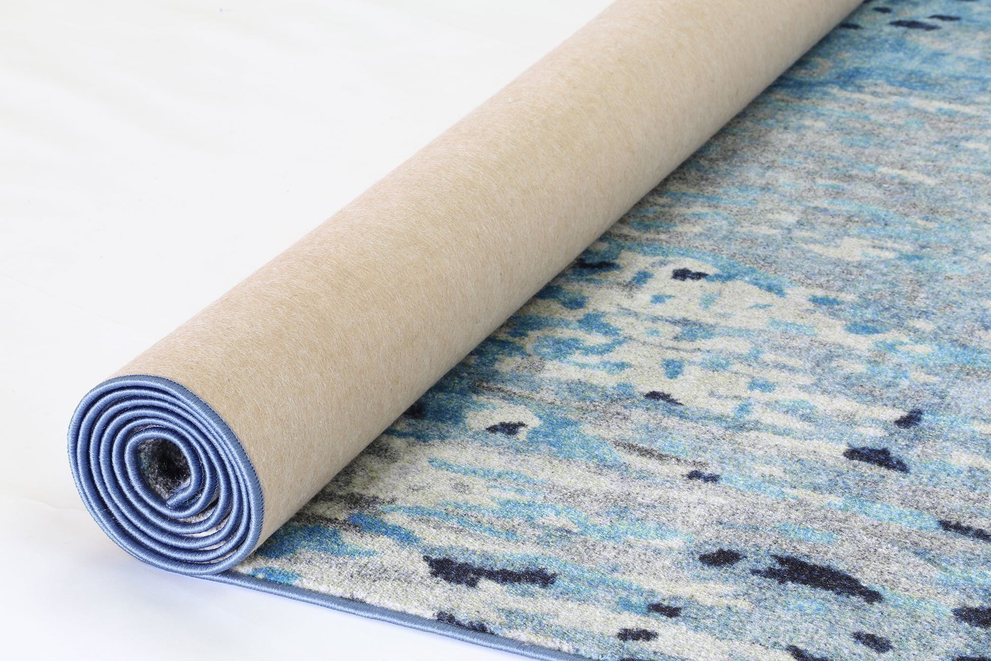 Blue Modern Power Loomed Rug - Nova Rugs