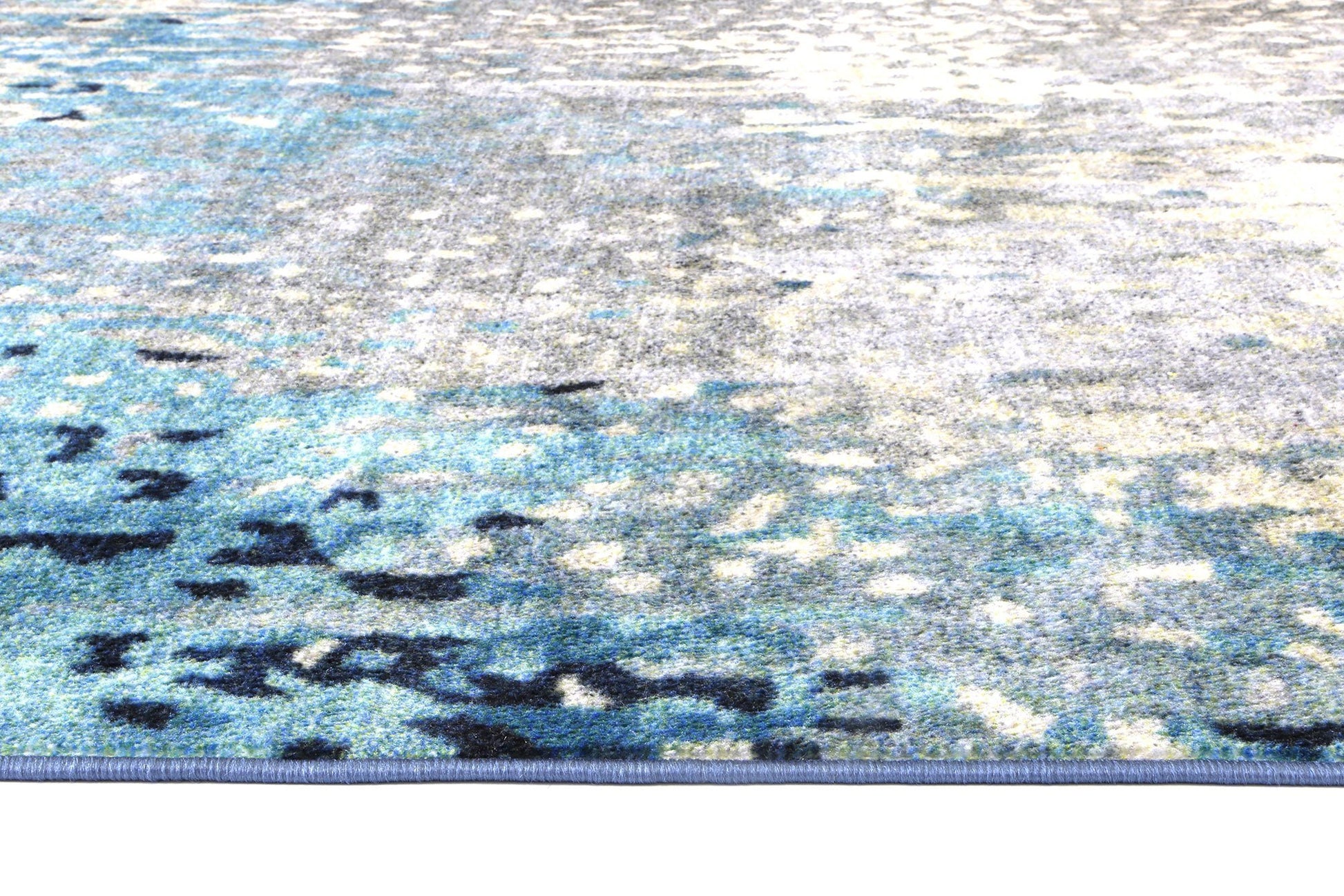 Blue Modern Power Loomed Rug - Nova Rugs