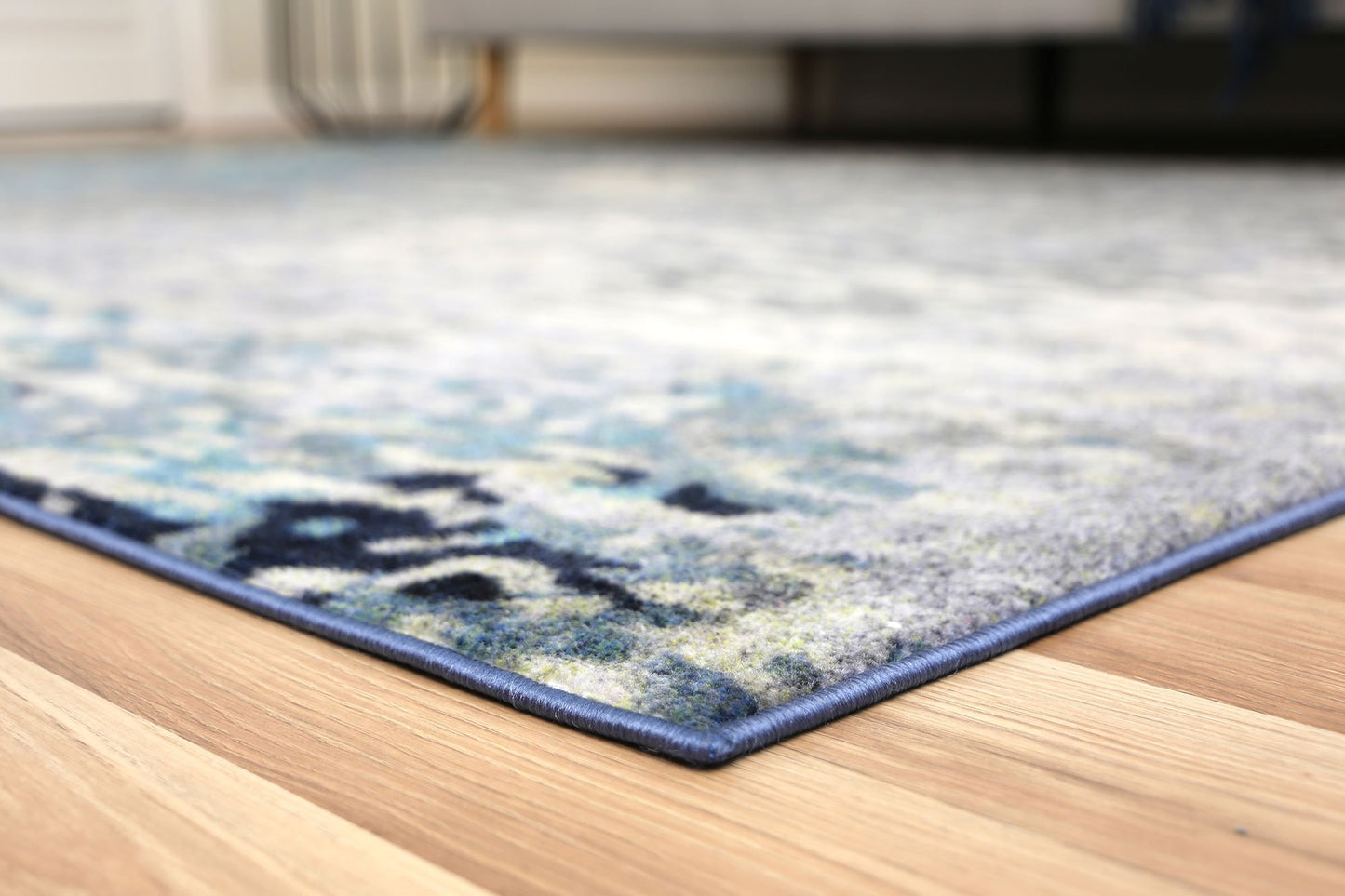 Blue Modern Power Loomed Rug - Nova Rugs