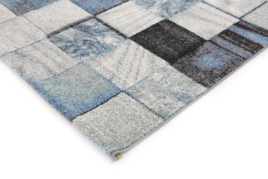 Blue Patchwork Neva Rug - Nova Rugs