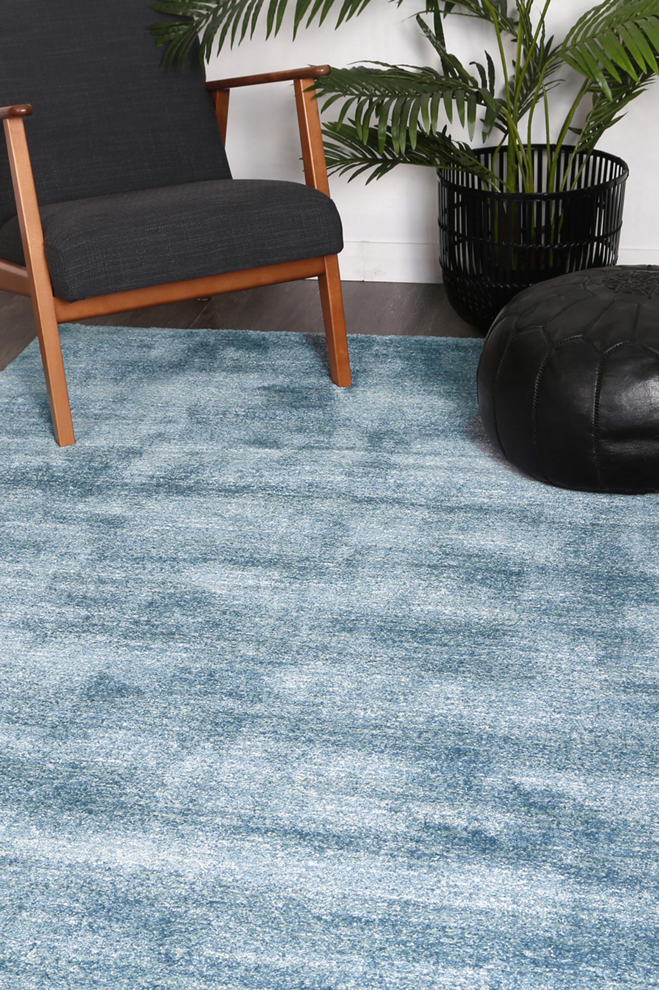 Blue Pisa Power-Loomed Rug - Nova Rugs