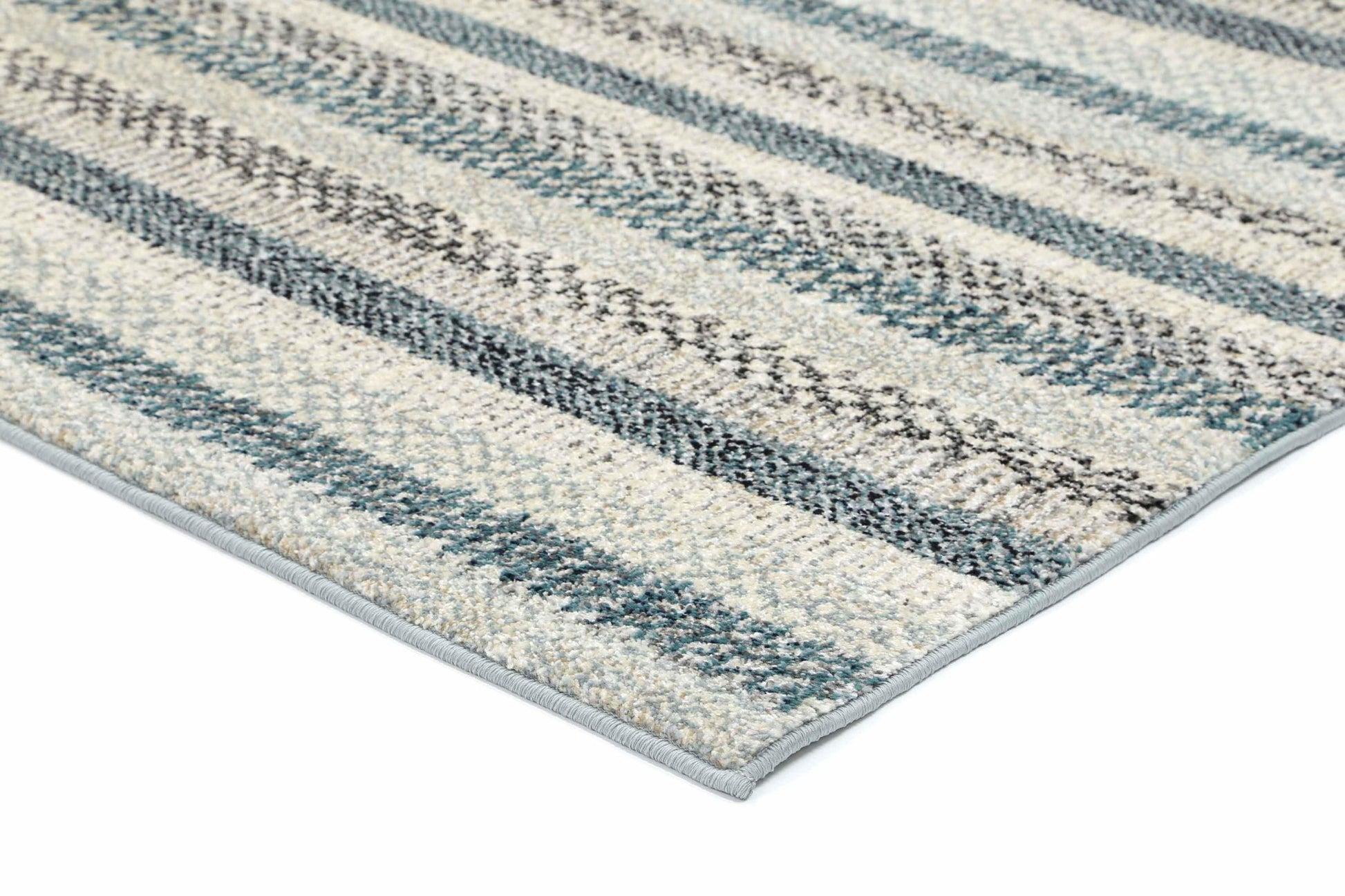 Blue Scandi Notes Rug - Nova Rugs