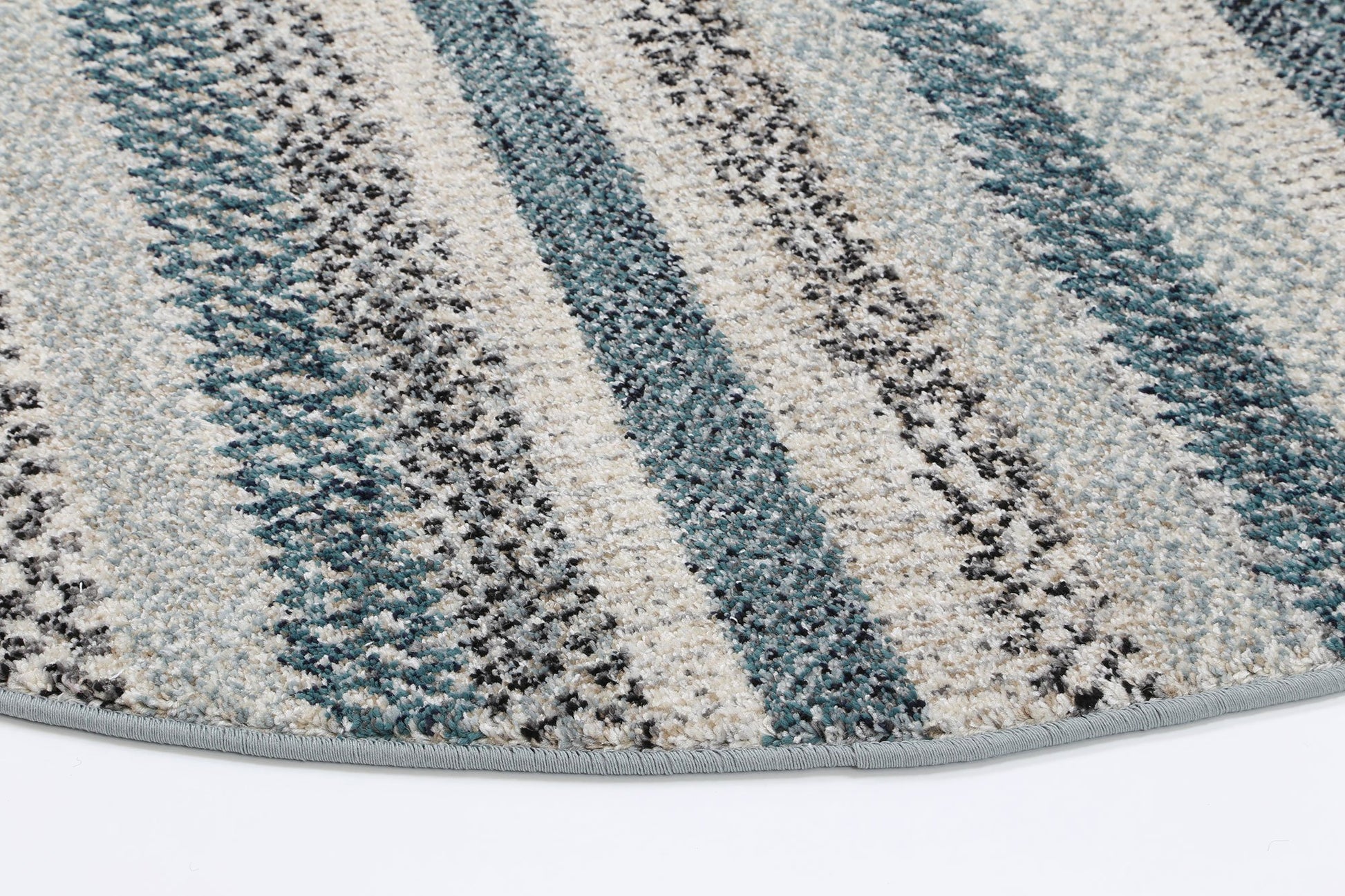 Blue Simone XII Round Rug - Nova Rugs