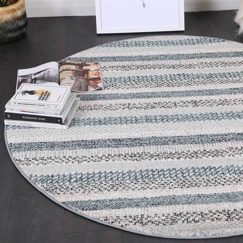 Blue Simone XII Round Rug - Nova Rugs