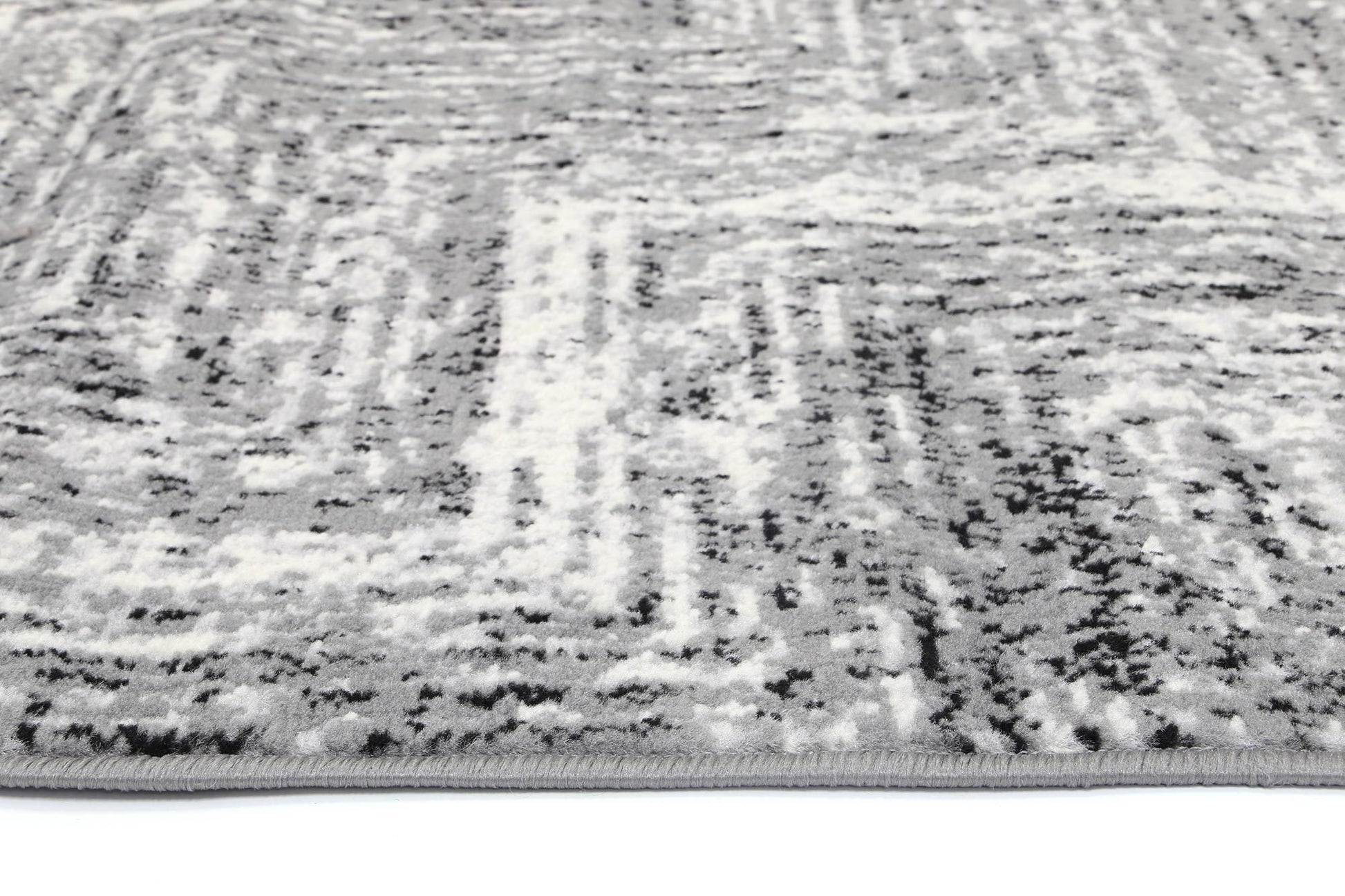 Dark Grey Elise Steps Rug - Nova Rugs