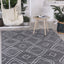 Deangelo Indoor/Outdoor Rug, Charcoal - Nova Rugs
