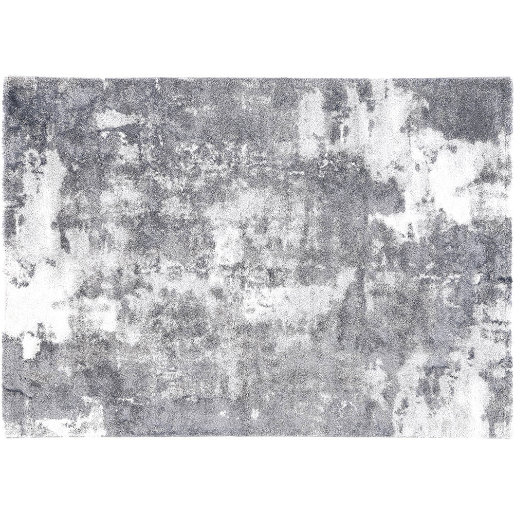Yuzil Grey White Abstract Rug