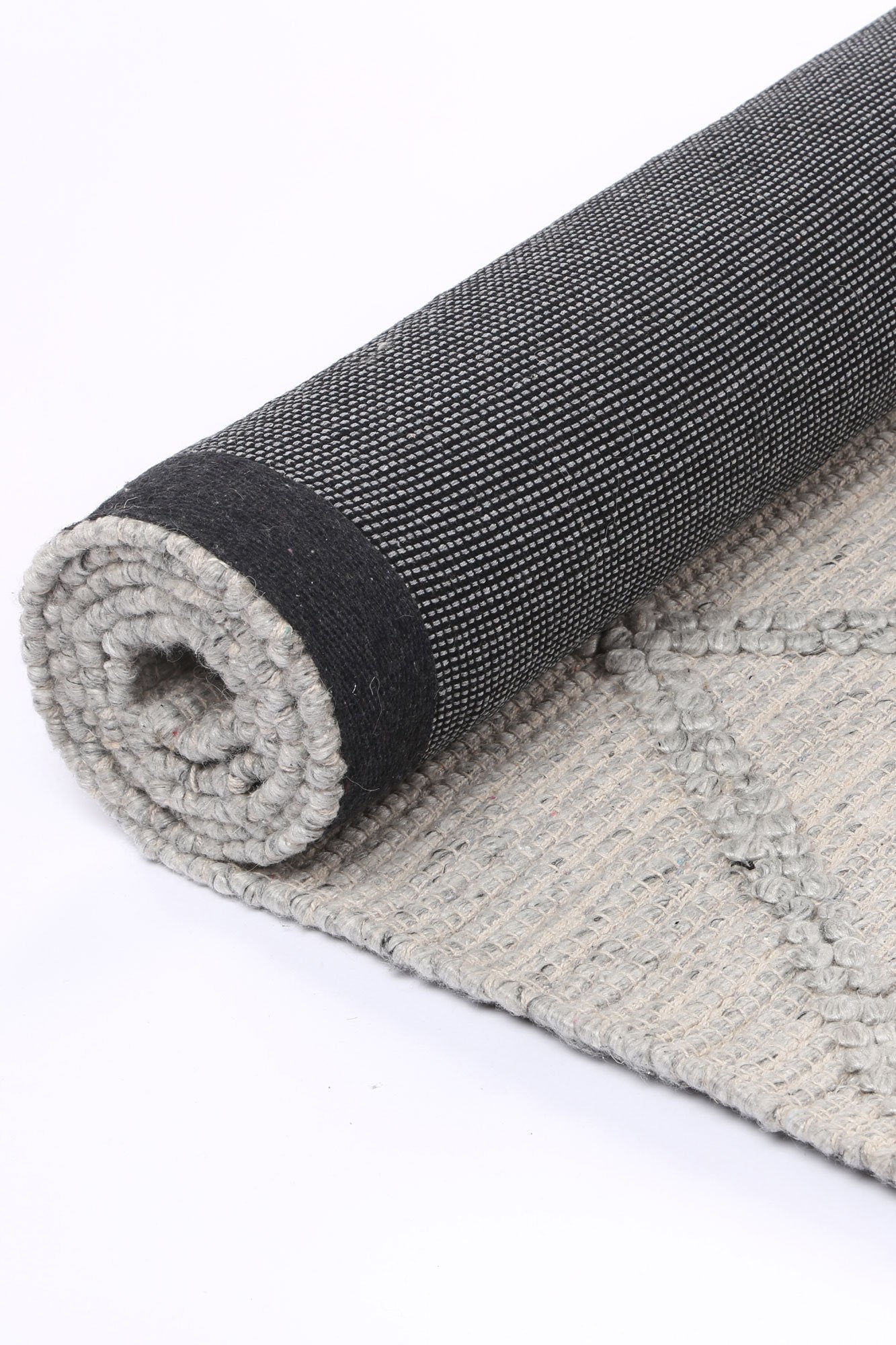 Grey Harsha Hand-Tufted Wool-Blend Rug - Nova Rugs