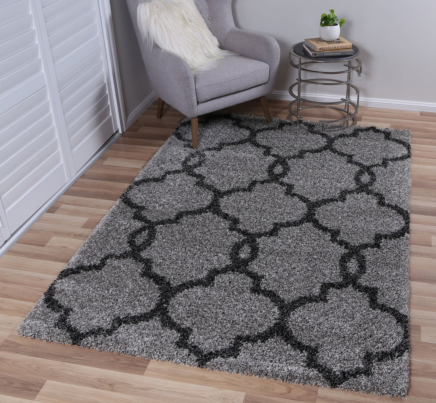 Grey & Lark Lattice Power Loomed Rug - Nova Rugs