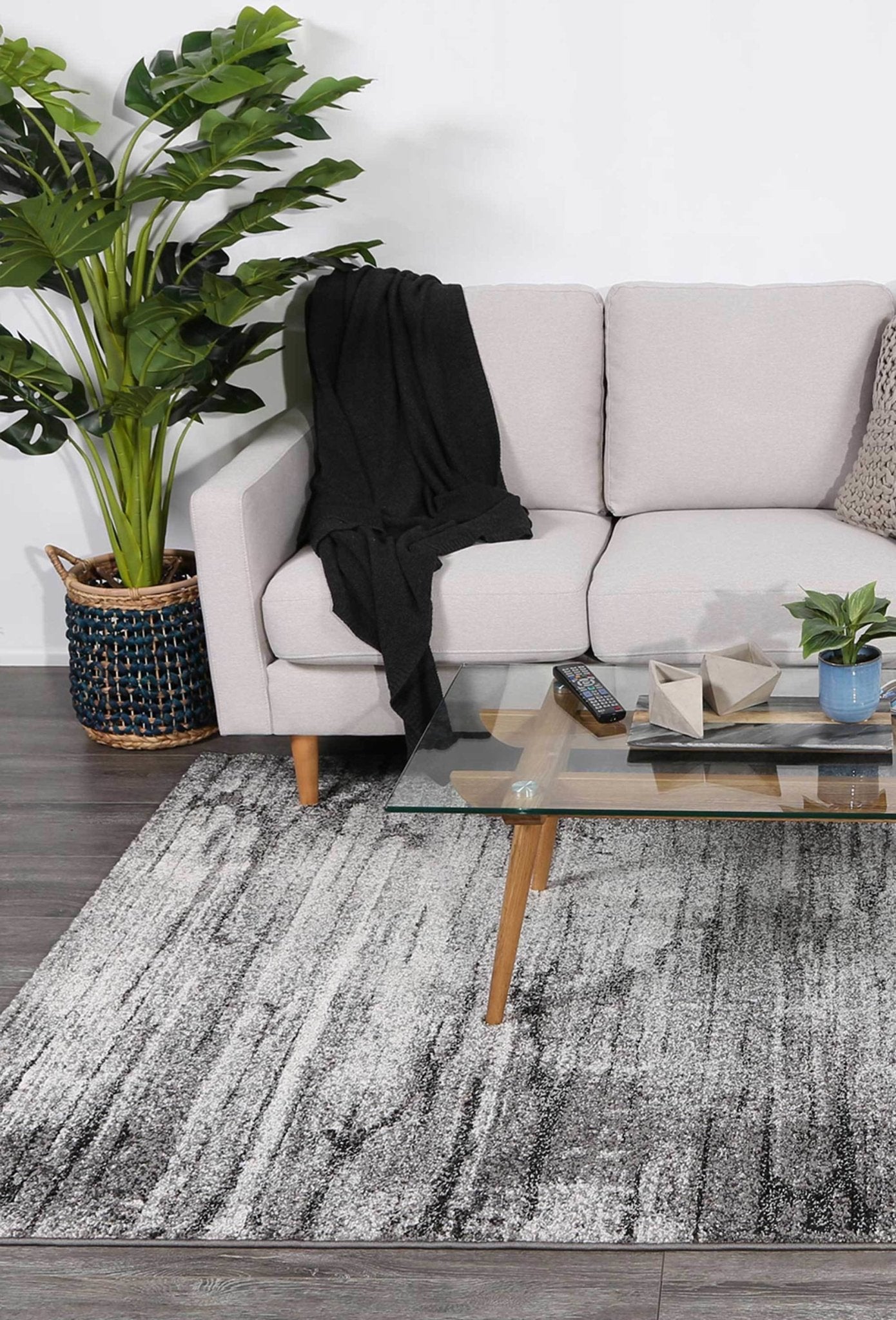 Grey Metro Boston Rug - Nova Rugs