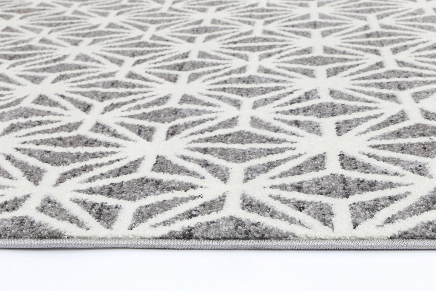 Grey Modern Web Power Loomed Rug - Nova Rugs