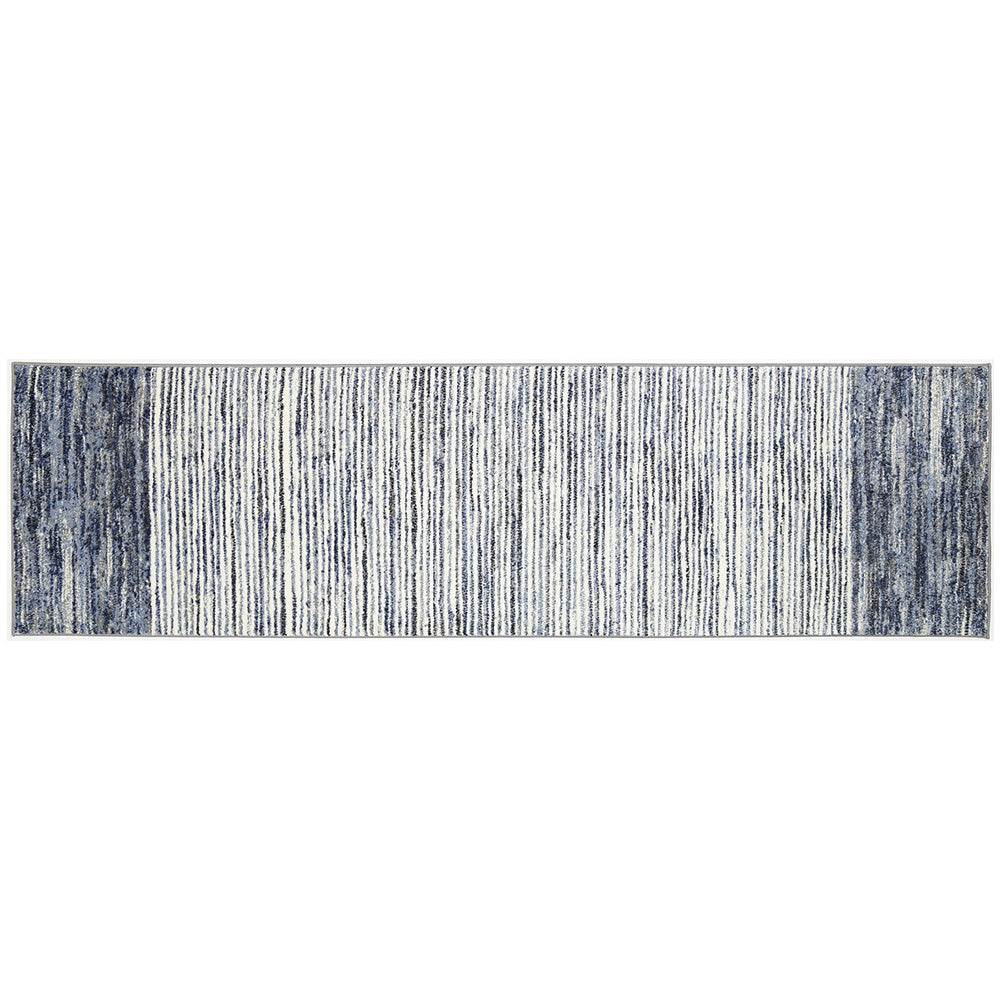 Blue Modern Hampton Power Loomed Rug