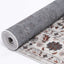 Isaiah Dark Grey Floral Rug - Nova Rugs