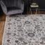 Isaiah Dark Grey Floral Rug - Nova Rugs